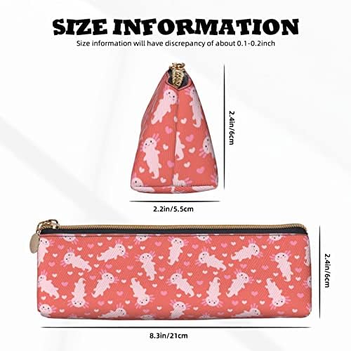 Case ndzhzeo Axolotl Pens Case симпатична торба со молив торбичка шминка козметичка торба гаџет кутија стационарна