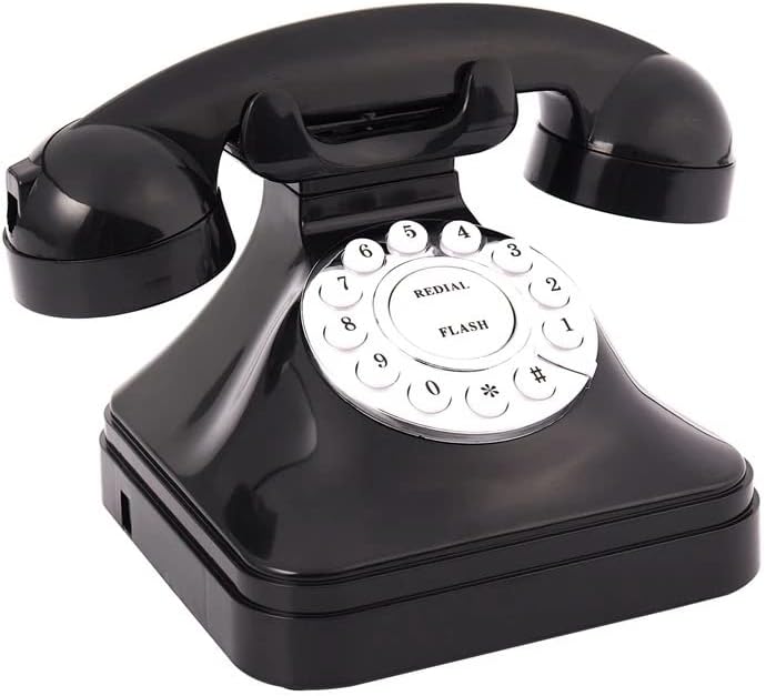 Jgqgb гроздобер телефонски мулти функција пластичен домашен телефон ретро антички телефон жичен фиксна телефонска канцеларија