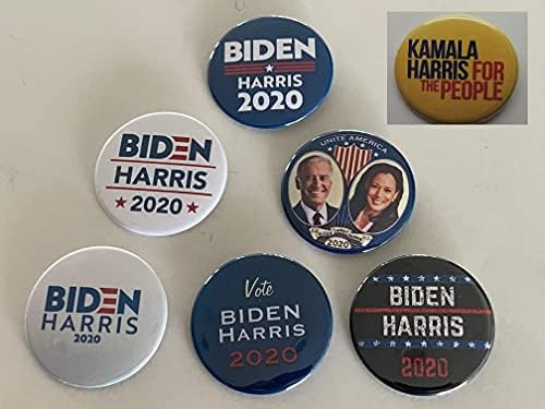 Џо Бајден / Камала Харис 2020 Иглички од PresidentialElection.com -Поставете копчиња од 7, 2,25 инчи