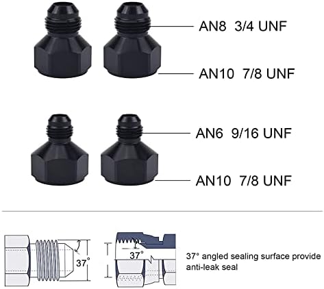 Зловна енергија 30 ред AN10-10AN наредени плочки за масло за масло, универзален менувач на моторот, алуминиумска легура црна боја
