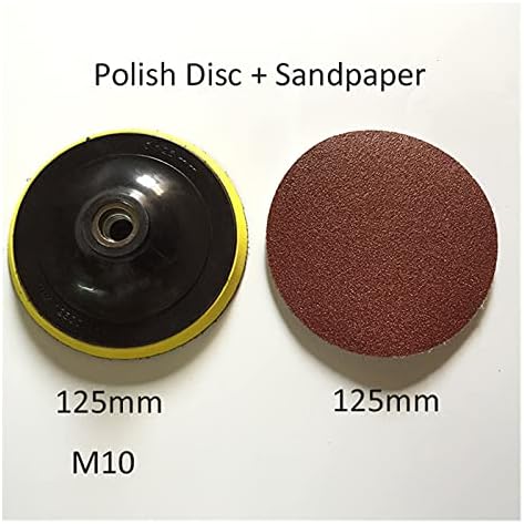 Sander Sandpaper 10 леплива шкурка + 1 m10 125mm Полиција диск диск Чак 125мм Агл за мелница за мелница Додатоци за алатка за мелница