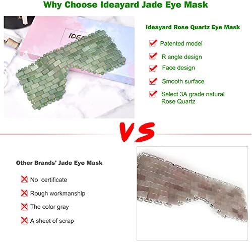 Ideayard Jade Eye Mask Eye Oure Useable Jade Mask сите природни авантуристички жад елиминираат брчки, подпухналост и маска