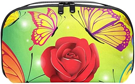 Електронски Организатор На Цвеќе И Пеперутка, Заштитна Кутија За Носење Отпорна На Удари, Торбичка За Организатор На Мали Кабли За Патување