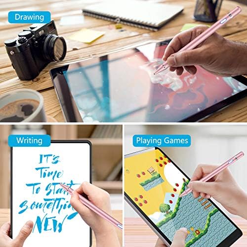 Пенкало за стилови на микју ​​за iPad - Дигитален молив со висока чувствителност од 1,5мм со фино точка за цртање и пишување, компатибилен со