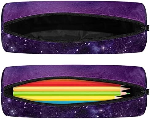 Вселенски галакси виолетова универзум со молив, студентска торбичка торбичка патент пенкало торба шминка козметика торба за ученици од
