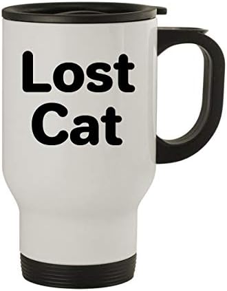 Моландра Производи НАГРАДА: Изгубени Мачка-Нерѓосувачки Челик 14оз Патување Кригла, Бела