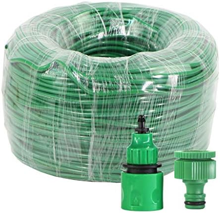 Слатиом 10-70м 1/4 '' Зелена градинарска наводнување црево за наводнување Вода цевка за микро капење за систем за иртација 4/7мм црево