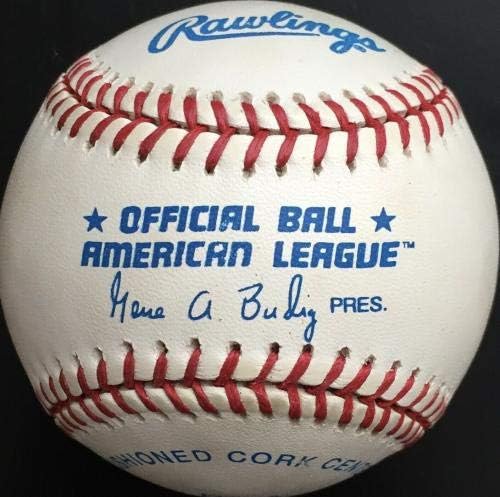 Кирби Пакет автограмираше HOF 2001 Американска лига Бејзбол, PSA NM 7.5 - Автограмирани бејзбол