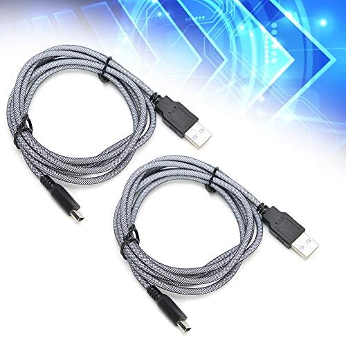 Socobeta Трајната лесна мала големина 2PCS домаќин микро ПВЦ кабел за полнење анти -мешање USB за нови 3DSXL NDSI 2DSI