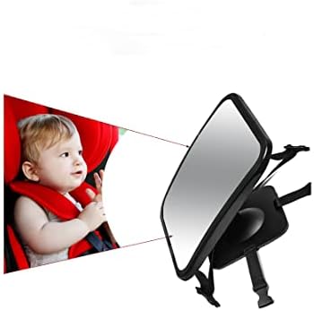 Бебе автомобил стабилен поглед на задниот дел на огледалото со широк агол и разнишано огледало за безбедност на деца Огледало за бебиња
