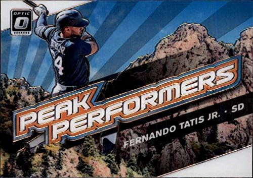 2019 година Донрус Оптички врвни изведувачи 15 Фернандо Татис rуниор Сан Диего Падрес Бејзбол Трговска картичка