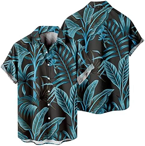 Xiloccer mens големи и високи кошули со фустани на кошули со кошула за сончеви кошули за мажи гроздобер спортски маици графичко копче