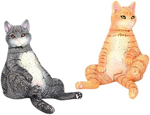 Јардве 8 парчиња симулација на мачки Декорација играчка ПВЦ цврсто дете