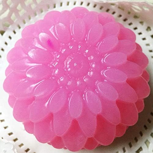 momowuwu 6 шуплина цвет во форма на силиконски DIY рачно изработен сапун од сапун од свеќа за торта за количи