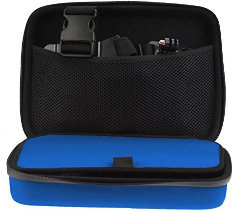 Navitech Blue Heavy Duty Rugged Hard Case/Cover компатибилен со Tectectec = XPRO Junior Full HD Action Action Camera
