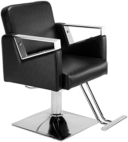 ZLXDP Салон за убавина стол за коса Салон Барбер Чаир Класичен волумен на задниот стол Црн салон опрема за убавина