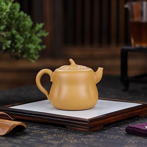 Siline Zisha чај сак 7,9 мл, кинески вистински јксинг глина Рачно изработена чајник, пијалак кунг фу, лабав производител на чај