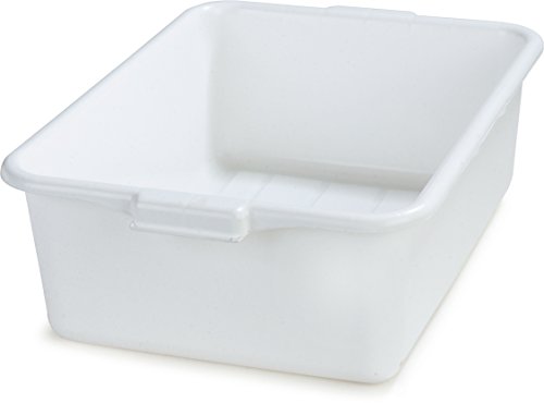 Производи за услуги Carlisle FoodService N4401102 Comfort Curve ™ Ergonomic Wash Basin Tote Box, 7 длабока, бела