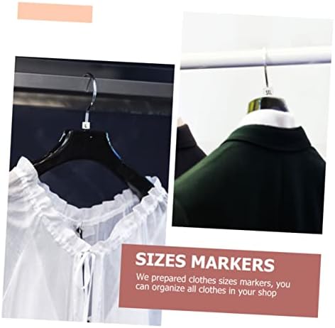 Cabilock 800 парчиња за кодирање број на ознаки за приказ на практични продавници за облека за закачалка за облека пластични прстенести закачалки