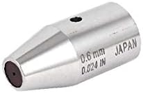 X-Dree 0,6 mm DIA 25mm Висина на окото на окото за шипка за око, сребрен тон (0,6мм DIA 25мм Водич за удар на окото на окото сребрен тон