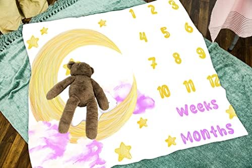 Lyвездена starвезда на starвездата на Месечината, ќебе, 1-12 месеци бебето со пресвртница, цртан филм зајак, новороденче, бебе меморија, меморија,