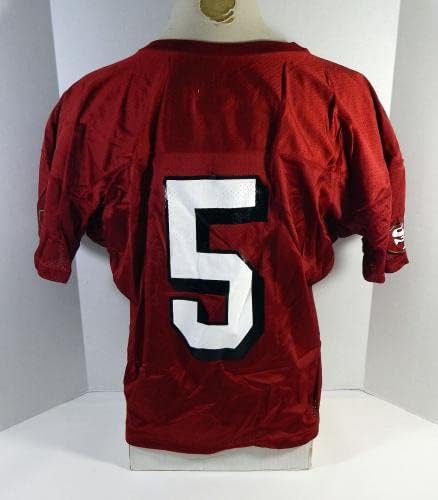 2002 Сан Франциско 49ерс Џеф Гарсија 5 Игра Издадена Црвена Пракса Џерси 940-Непотпишана Нфл Игра Користени Дресови