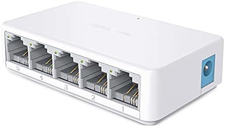 N/A мрежен прекинувач Ethernet Mini 5 Port 10/100Mbps LAN Hub Desktop Мал приклучок и репродукција на лесно поставување