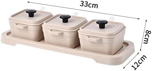 Gsdnv кујнски зачин за зачини контејнери тегла поставува лажици и основи за додатоци за кујна за складирање на зачини