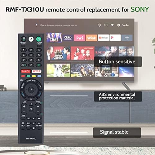 Нова RMF-TX310U замена на гласот за Sony Remote Control Smart Bravia TV KD-43X750F KD-49X750F KD-55X750F KD-65X750F XBR-43X800G XBR-65X900F