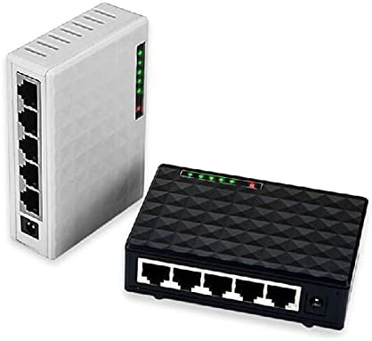 Конектори US EU Plug 5 Port Desktop Gigabit Брз Етернет прекинувач 10/100 / 1000Mbps мрежен прекинувач Адаптер Брза мрежа на Етернет