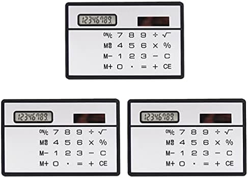 Кисангел Едноставен калкулатор 1 Постави мини калкулатори на џеб Ултра-тенок соларен калкулатор 8 цифри Преносна алатка за пресметување за калкулатори