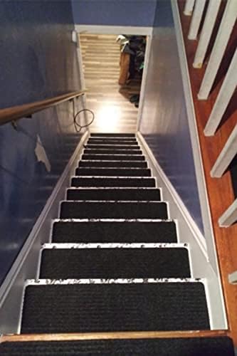 Мултиони 15 пакувања на скалила за дрвени чекори, шари за скалила што не се лизгаат, патеки на скалила во затворен простор, капаци