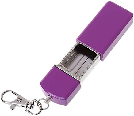 Farawamu Protable Ashtray Keychain, преносен клуч за клучеви мини џеб метал пепел од отворено пушење на пепел држач за држач црно