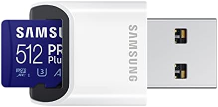 Samsung PRO ПЛУС 512gb MicroSD Мемориска Картичка UHS-I U3 Full HD &засилувач; 4K UHD 160mb / S Читање 120mb / S Пишуваат За Паметен