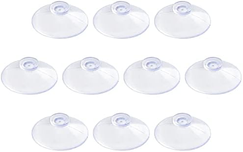 UnicLife 10 пакувања чисти чаши за вшмукување 2 см ПВЦ пластична заби без куки за украсување на домови и организација