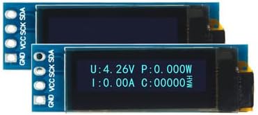 Xiexuelian 0,91 OLED модул IIC интерфејс 128x32 SSD1306 Компатибилен со 3,3V/5V бело/сино