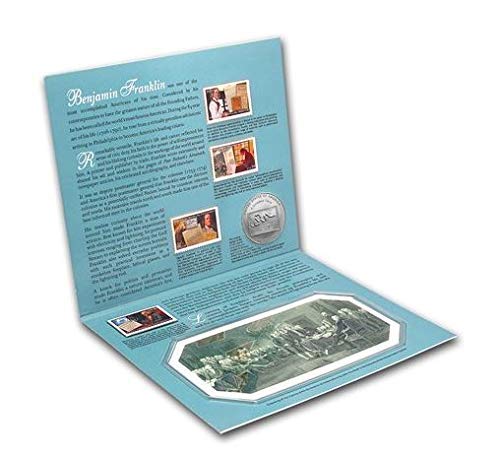 2006 П Бенџамин Френклин Комеморативна Монета Од Сребрен Долар И Хроники Поставена Запечатена Амбалажа Од Нане Со Коа-Брилијантна Нециркулирана