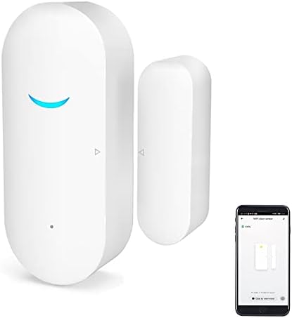 2-Пакет Wifi Сензори За Врати И Прозорци, Tuya Smart Аларм Со Бесплатен Систем За Аларм За Контрола На АПЛИКАЦИЈАТА За Известување Дома,