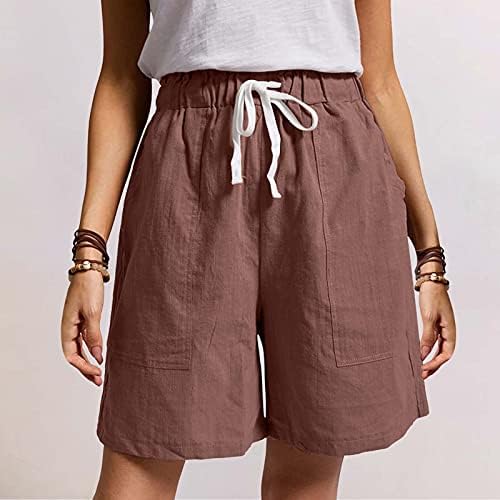Miените од Миашуи, шорцеви, фустани шорцеви, кои се вртат цврсти случајни френулум модни џебови женски панталони пижами за жени кратки