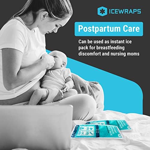 Icewraps Instant Postartum влошки за жени по раѓање и деца мраз пакувања за Boo Boos | Перинеални ледени пакувања за постпартална
