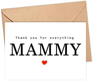 Yanashop88 Ви благодариме за сè картичка Mammy - Благодарам картичка - картичка Mammy - картичка за Денот на мајката - картичка за неа -