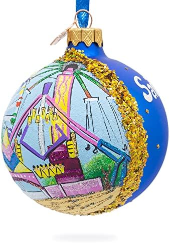 Државен саем, Свети Павле, Минесота, Божиќна украс на стаклена топка 3,25 инчи