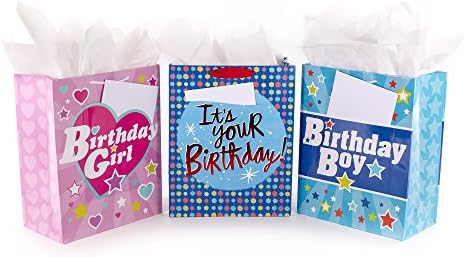 Белег 13 Голем Пакет Роденденски Подароци Со Картички И Марамче Хартија Роденден Момче И Девојче