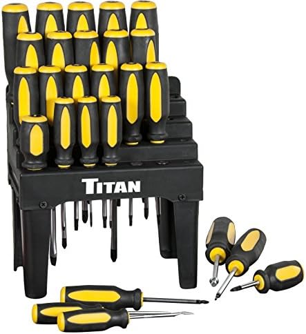 Titan Tools 17203 26-парчен шрафцигер поставен со држач