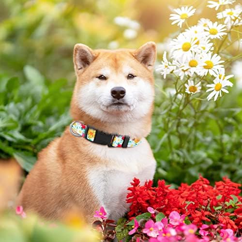 6 Парчиња Цветни Јаки За Кучиња За Мали Средни Големи Кучиња Пролет И Лето Слатко Пакување Со Цветни Јаки За Миленичиња Мека Прилагодлива
