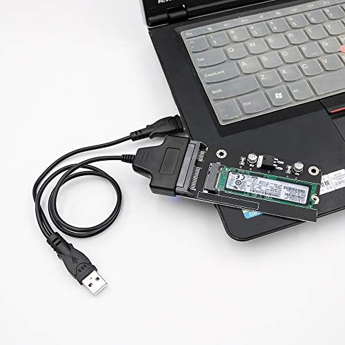 JMT 20+6pin SSD до SATA 2.5inch USB адаптер картичка со USB 2.0 кабелски конвертор за лаптоп ThinkPad Lenovo X1 јаглерод