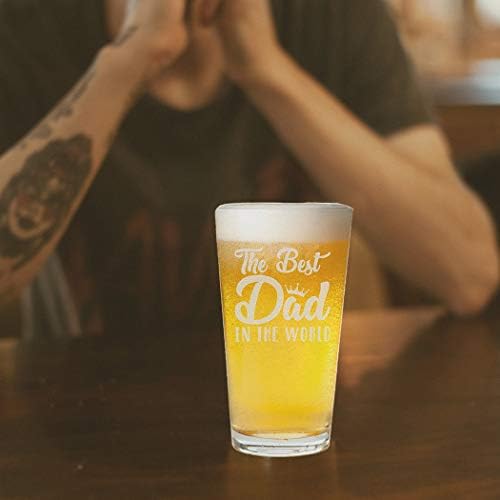 Верако Најдобриот Татко На Светот Смешен Роденденски Подарок Денот На Татковците За Тато Дедо Степдад Пинт Пиво Стакло