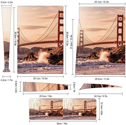 Мостот голден Гејт Сан Франциско Целосен Заштитен Дизајн На Капакот На Кожата Налепница За Обвивка Компатибилна СО Ps5 Верзијата