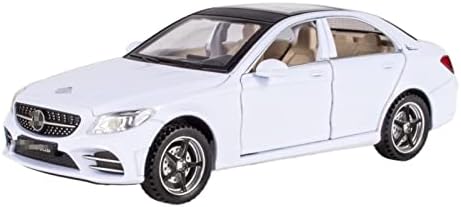 Скала модел на автомобили за Benz C260L Diecast Model Cars Alloy Miniature Metal возило Повлечете ги подароците за назад 1:32 Пропорција