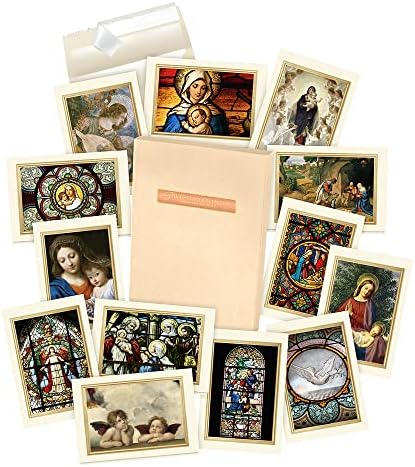 Колекцијата на галеријата - кутија за асортиман на Божиќни картички, фолија и втиснување